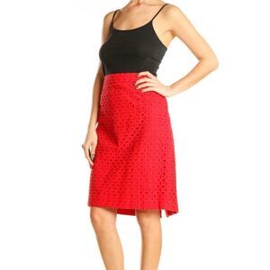 J. Crew The Pencil Skirt Eyelet Cotton Skirt